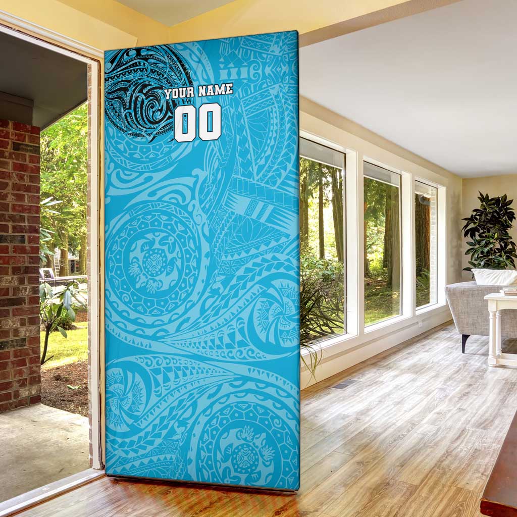 Personalized Cronulla Sutherland Sharks Door Cover Polynesian Tribal Chest and Sleeve Tattoo