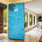 Personalized Cronulla Sutherland Sharks Door Cover Polynesian Tribal Chest and Sleeve Tattoo