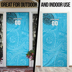 Personalized Cronulla Sutherland Sharks Door Cover Polynesian Tribal Chest and Sleeve Tattoo