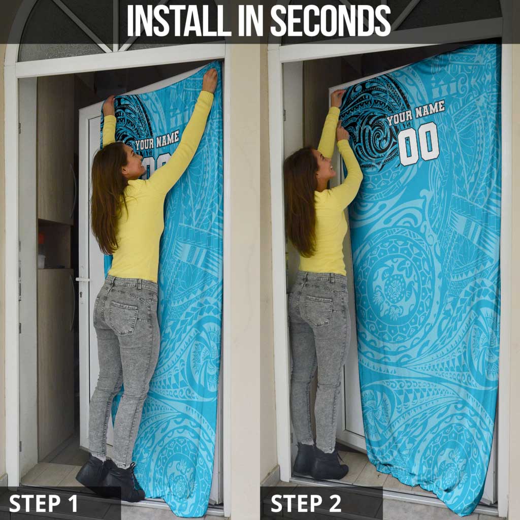 Personalized Cronulla Sutherland Sharks Door Cover Polynesian Tribal Chest and Sleeve Tattoo