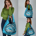 Personalized Cronulla Sutherland Sharks Grocery Bag Polynesian Tribal Chest and Sleeve Tattoo