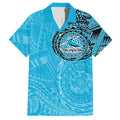 Personalized Cronulla Sutherland Sharks Hawaiian Shirt Polynesian Tribal Chest and Sleeve Tattoo