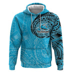 Personalized Cronulla Sutherland Sharks Hoodie Polynesian Tribal Chest and Sleeve Tattoo