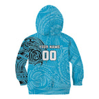 Personalized Cronulla Sutherland Sharks Kid Hoodie Polynesian Tribal Chest and Sleeve Tattoo