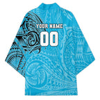 Personalized Cronulla Sutherland Sharks Kimono Polynesian Tribal Chest and Sleeve Tattoo