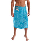 Personalized Cronulla Sutherland Sharks Lavalava Polynesian Tribal Chest and Sleeve Tattoo