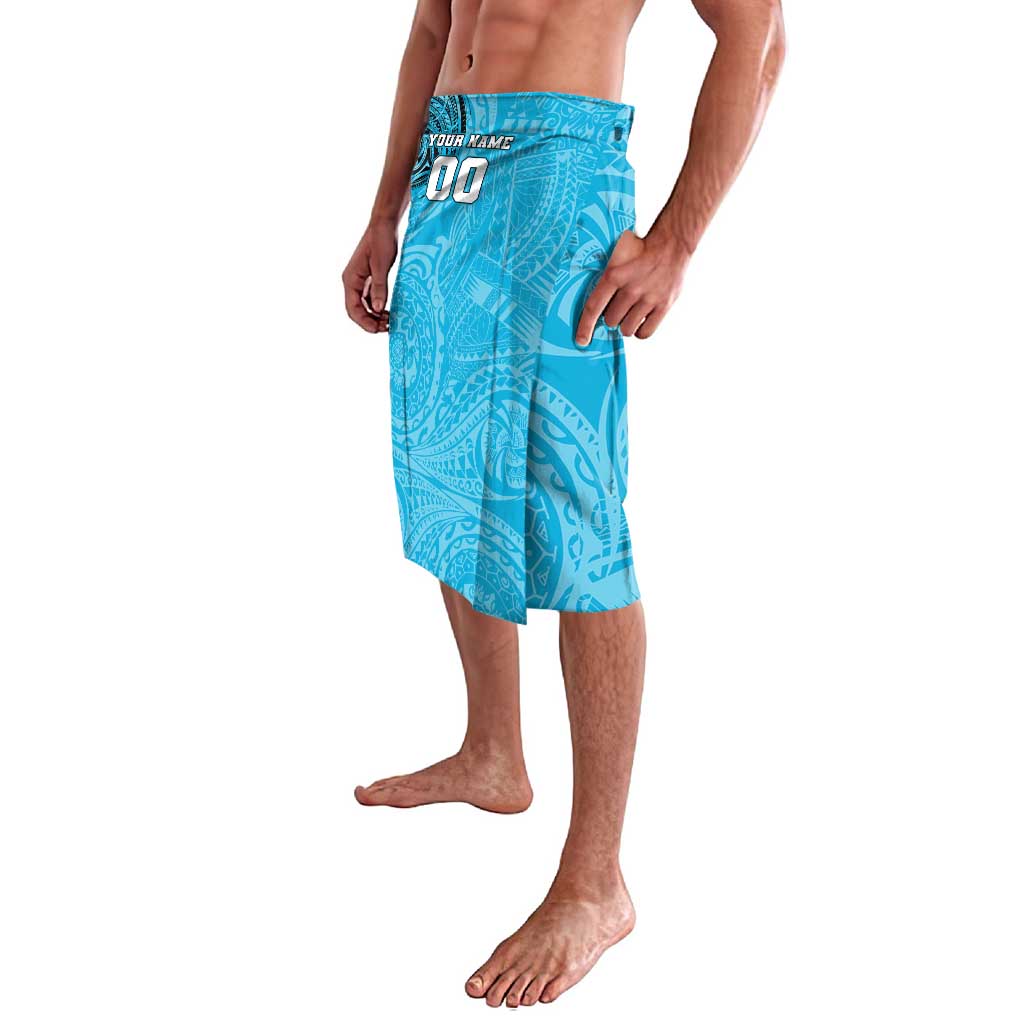 Personalized Cronulla Sutherland Sharks Lavalava Polynesian Tribal Chest and Sleeve Tattoo