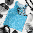 Personalized Cronulla Sutherland Sharks Men Tank Top Polynesian Tribal Chest and Sleeve Tattoo