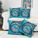 Personalized Cronulla Sutherland Sharks Pillow Cover Polynesian Tribal Chest and Sleeve Tattoo