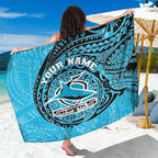 Personalized Cronulla Sutherland Sharks Sarong Polynesian Tribal Chest and Sleeve Tattoo
