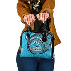 Personalized Cronulla Sutherland Sharks Shoulder Handbag Polynesian Tribal Chest and Sleeve Tattoo