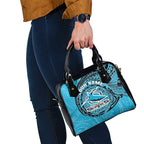 Personalized Cronulla Sutherland Sharks Shoulder Handbag Polynesian Tribal Chest and Sleeve Tattoo