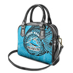 Personalized Cronulla Sutherland Sharks Shoulder Handbag Polynesian Tribal Chest and Sleeve Tattoo