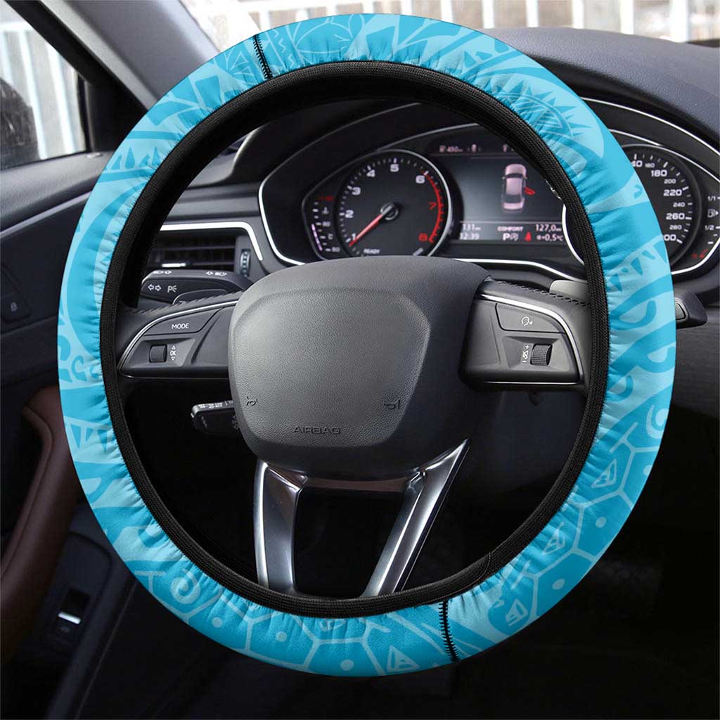 Cronulla Sutherland Sharks Steering Wheel Cover Polynesian Tribal Chest and Sleeve Tattoo