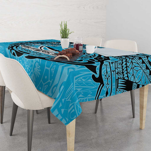 Personalized Cronulla Sutherland Sharks Tablecloth Polynesian Tribal Chest and Sleeve Tattoo