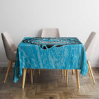 Personalized Cronulla Sutherland Sharks Tablecloth Polynesian Tribal Chest and Sleeve Tattoo