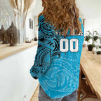 Personalized Cronulla Sutherland Sharks Women Casual Shirt Polynesian Tribal Chest and Sleeve Tattoo