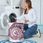 Personalized Manly Warringah Sea Eagles Laundry Basket Polynesian Tribal Chest and Sleeve Tattoo