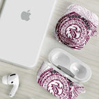 Personalized Manly Warringah Sea Eagles AirPods Case Polynesian Tribal Chest and Sleeve Tattoo