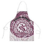 Personalized Manly Warringah Sea Eagles Apron Polynesian Tribal Chest and Sleeve Tattoo