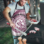 Personalized Manly Warringah Sea Eagles Apron Polynesian Tribal Chest and Sleeve Tattoo