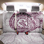 Personalized Manly Warringah Sea Eagles Back Car Seat Cover Polynesian Tribal Chest and Sleeve Tattoo