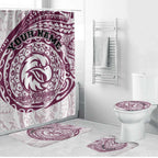 Personalized Manly Warringah Sea Eagles Bathroom Set Polynesian Tribal Chest and Sleeve Tattoo