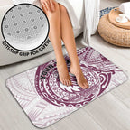 Personalized Manly Warringah Sea Eagles Bathroom Set Polynesian Tribal Chest and Sleeve Tattoo