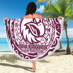 Personalized Manly Warringah Sea Eagles Beach Blanket Polynesian Tribal Chest and Sleeve Tattoo