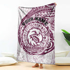 Personalized Manly Warringah Sea Eagles Blanket Polynesian Tribal Chest and Sleeve Tattoo