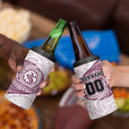 Personalized Manly Warringah Sea Eagles 4 in 1 Can Cooler Tumbler Polynesian Tribal Chest and Sleeve Tattoo