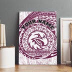 Personalized Manly Warringah Sea Eagles Canvas Wall Art Polynesian Tribal Chest and Sleeve Tattoo