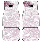 Personalized Manly Warringah Sea Eagles Car Mats Polynesian Tribal Chest and Sleeve Tattoo