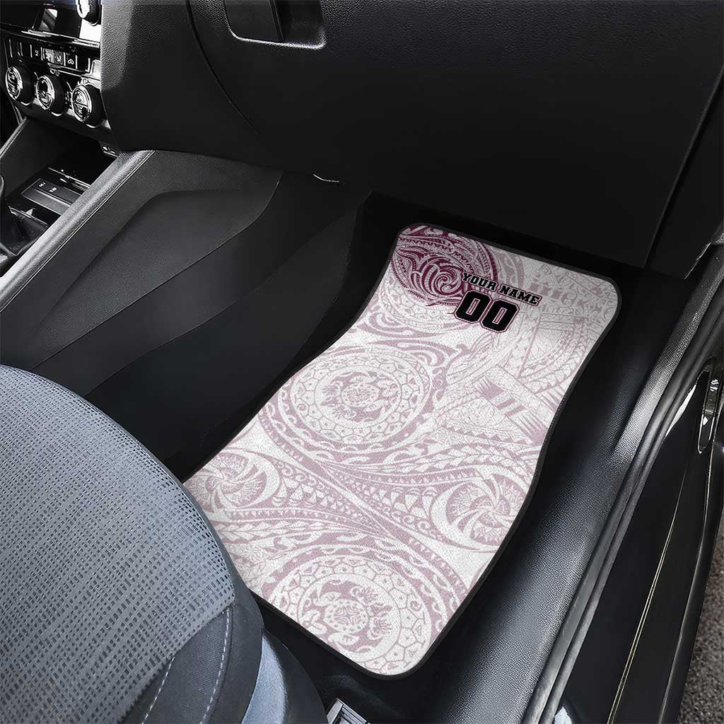 Personalized Manly Warringah Sea Eagles Car Mats Polynesian Tribal Chest and Sleeve Tattoo