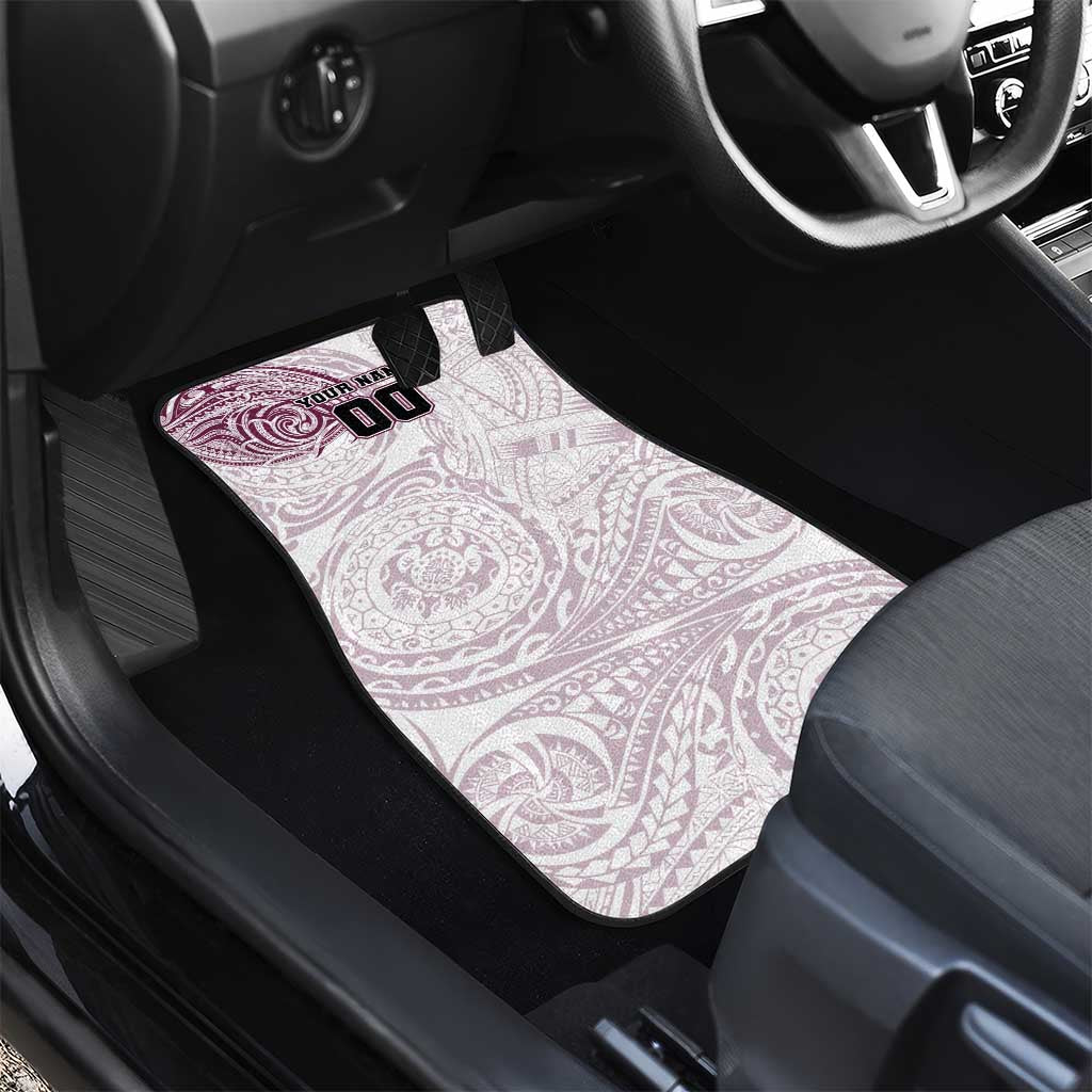 Personalized Manly Warringah Sea Eagles Car Mats Polynesian Tribal Chest and Sleeve Tattoo