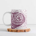 Personalized Manly Warringah Sea Eagles Ceramic Mug Polynesian Tribal Chest and Sleeve Tattoo