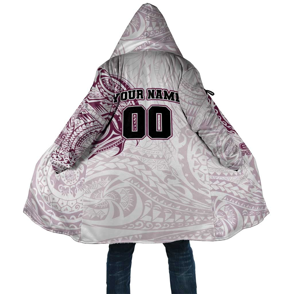 Personalized Manly Warringah Sea Eagles Cloak Polynesian Tribal Chest and Sleeve Tattoo