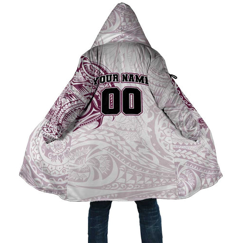 Personalized Manly Warringah Sea Eagles Cloak Polynesian Tribal Chest and Sleeve Tattoo