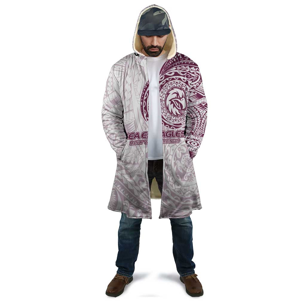 Personalized Manly Warringah Sea Eagles Cloak Polynesian Tribal Chest and Sleeve Tattoo
