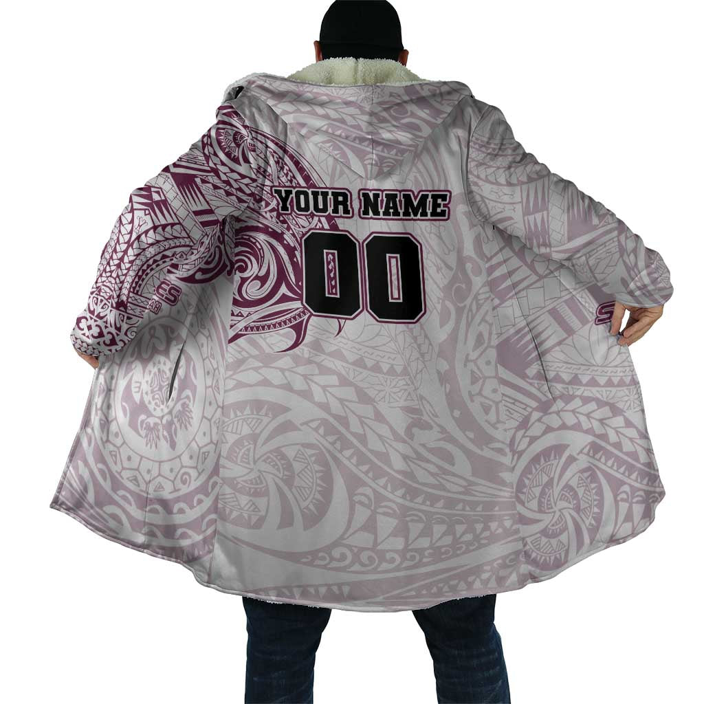 Personalized Manly Warringah Sea Eagles Cloak Polynesian Tribal Chest and Sleeve Tattoo