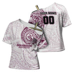 Personalized Manly Warringah Sea Eagles Cross Shoulder Shirt Polynesian Tribal Chest and Sleeve Tattoo
