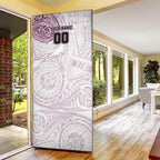 Personalized Manly Warringah Sea Eagles Door Cover Polynesian Tribal Chest and Sleeve Tattoo