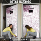 Personalized Manly Warringah Sea Eagles Door Cover Polynesian Tribal Chest and Sleeve Tattoo