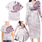 Personalized Manly Warringah Sea Eagles Family Matching Long Sleeve Bodycon Dress and Hawaiian Shirt Polynesian Tribal Chest and Sleeve Tattoo
