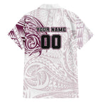 Personalized Manly Warringah Sea Eagles Family Matching Long Sleeve Bodycon Dress and Hawaiian Shirt Polynesian Tribal Chest and Sleeve Tattoo