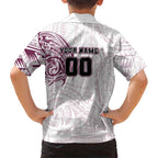 Personalized Manly Warringah Sea Eagles Family Matching Off Shoulder Maxi Dress and Hawaiian Shirt Polynesian Tribal Chest and Sleeve Tattoo