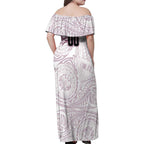 Personalized Manly Warringah Sea Eagles Family Matching Off Shoulder Maxi Dress and Hawaiian Shirt Polynesian Tribal Chest and Sleeve Tattoo