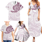 Personalized Manly Warringah Sea Eagles Family Matching Summer Maxi Dress and Hawaiian Shirt Polynesian Tribal Chest and Sleeve Tattoo