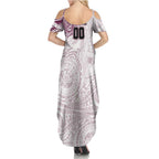 Personalized Manly Warringah Sea Eagles Family Matching Summer Maxi Dress and Hawaiian Shirt Polynesian Tribal Chest and Sleeve Tattoo