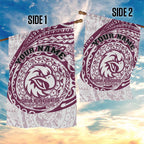 Personalized Manly Warringah Sea Eagles Garden Flag Polynesian Tribal Chest and Sleeve Tattoo